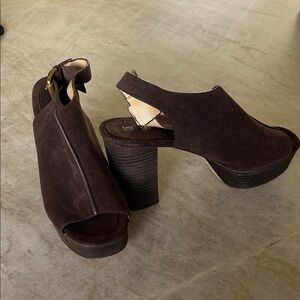 Michael Kors Chocolate Brown Suede